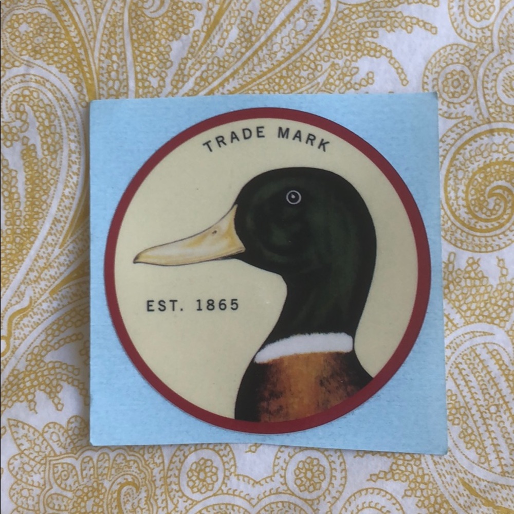 Duck Head Circle Sticker